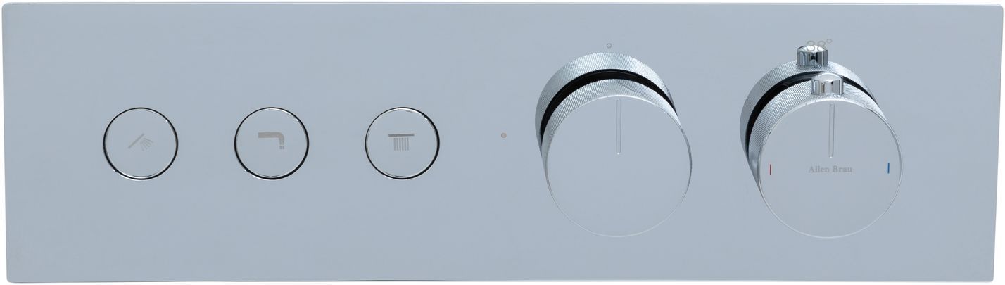 Смеситель для душа Allen Brau Liberty 5.33003-00 (с внутренней частью, 3 выхода) хром, артикул 5.33003-00