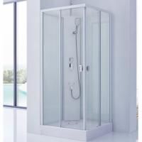 Душевая кабина SSWW W0915 90x90 профиль Белый матовый задние стенки прозрачные Душевая кабина SSWW W0915 90x90 профиль Белый матовый задние стенки прозрачные