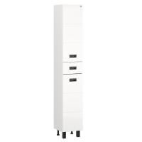 Пенал Onika Балтика 32 Black напольный, белый, универсальный