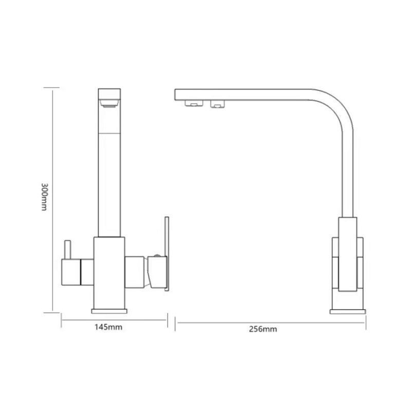 Смеситель для кухни с подключением к фильтру Savol S-L1807, хром, артикул S-L1807
