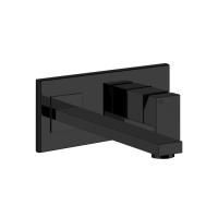 Gessi Rettangolo Встраиваемый однорычажный смеситель, излив 256мм(внешние части), цвет: черный