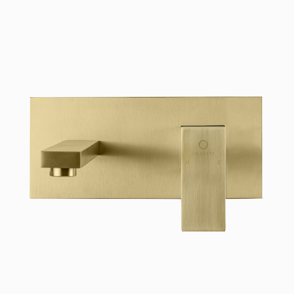 Смеситель для раковины встраиваемый FILARETE Fing FL4040MG, матовое золото