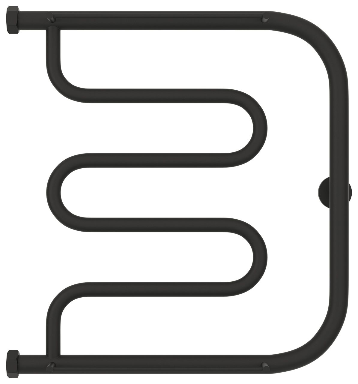 Полотенцесушитель водяной "Лира+" 2П 500х500 Н. Г. 1" (МУАР Темный Титан)