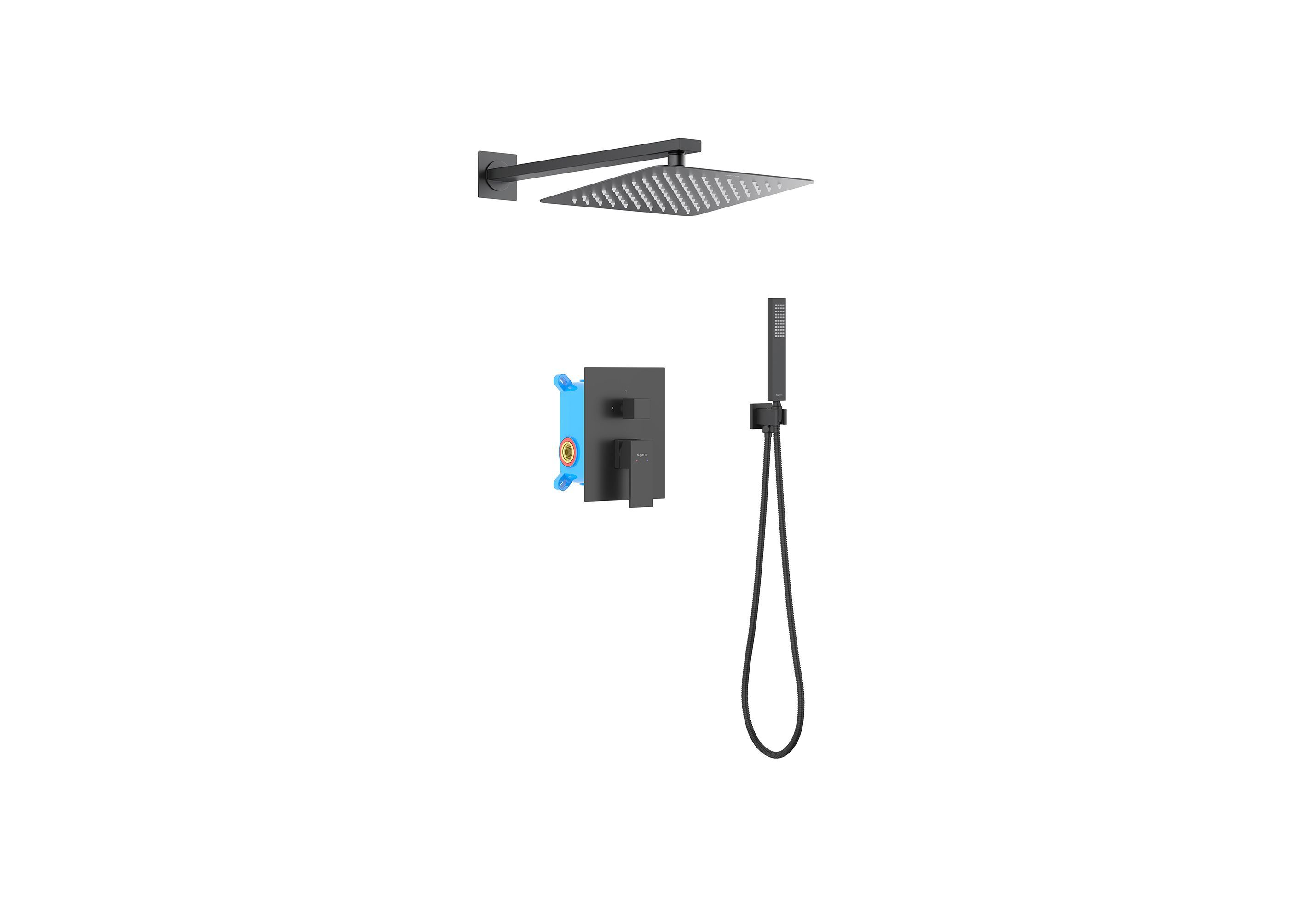Set 3 в 1 душевой комплект AQUATEK, матовый черный AQ1672MB ЛИБРА Set 3 в 1 душевой комплект AQUATEK, матовый черный AQ1672MB ЛИБРА