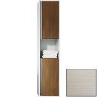 Шкаф пенал SanVit Контур 32 pkontur с фактурой под дерево вертикальные ручки подвесной Лиственница