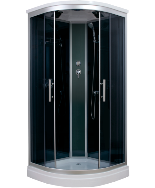 Душевая кабина Timo Standart T-1101 P 100x100 без гидромассажа профиль Хром стекло тонированное