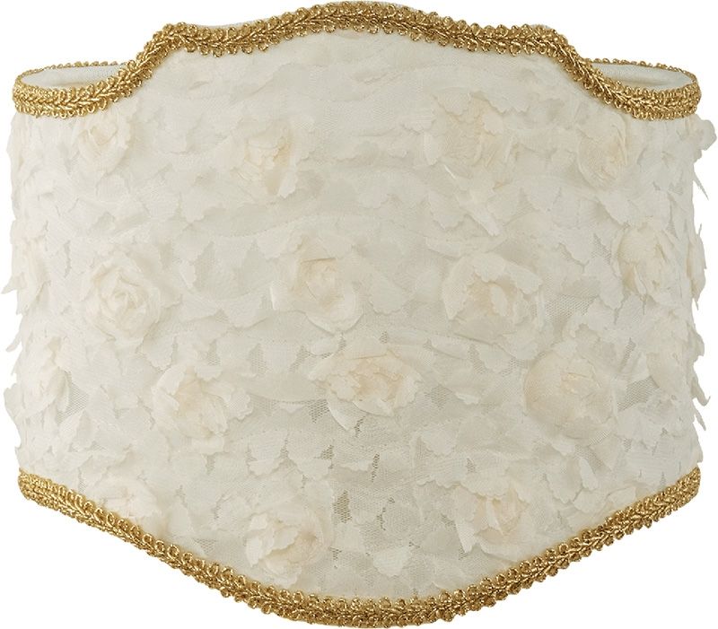 Абажур для светильника Migliore Complementi Rosa 690.25 Белый Золото