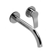 Fantini AL/23 Смеситель для раковины, встраиваемый, на 2 отв, без донного клапана, излив 200мм (наружняя часть), цвет: хром