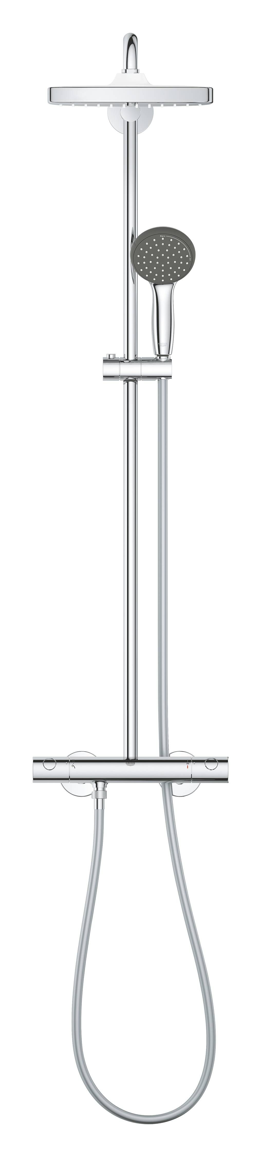 Душевая система GROHE Vitalio Start 250 CUBE с термостатом, хром (26697000)