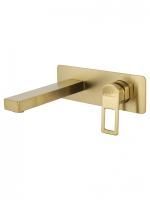 Смеситель для раковины встраиваемый WONZON & WOGHAND FRAME, Брашированное золото (WW-88869010-BG)