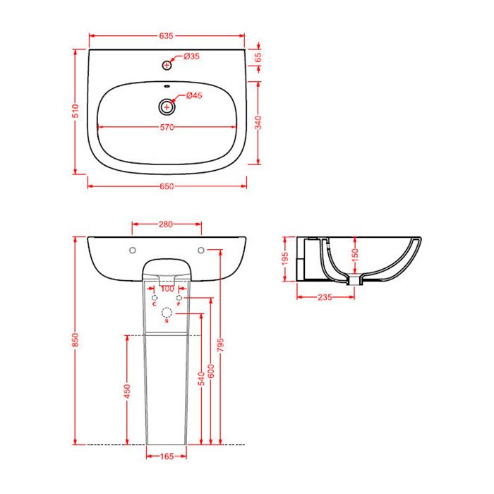 Artceram TEN колонна для раковины, цвет белый