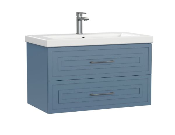 Тумба подвесная Cersanit CLASSIC 80 голубой матовый под раковину S-UM-COM80/1-w (COMO 80) (69091)