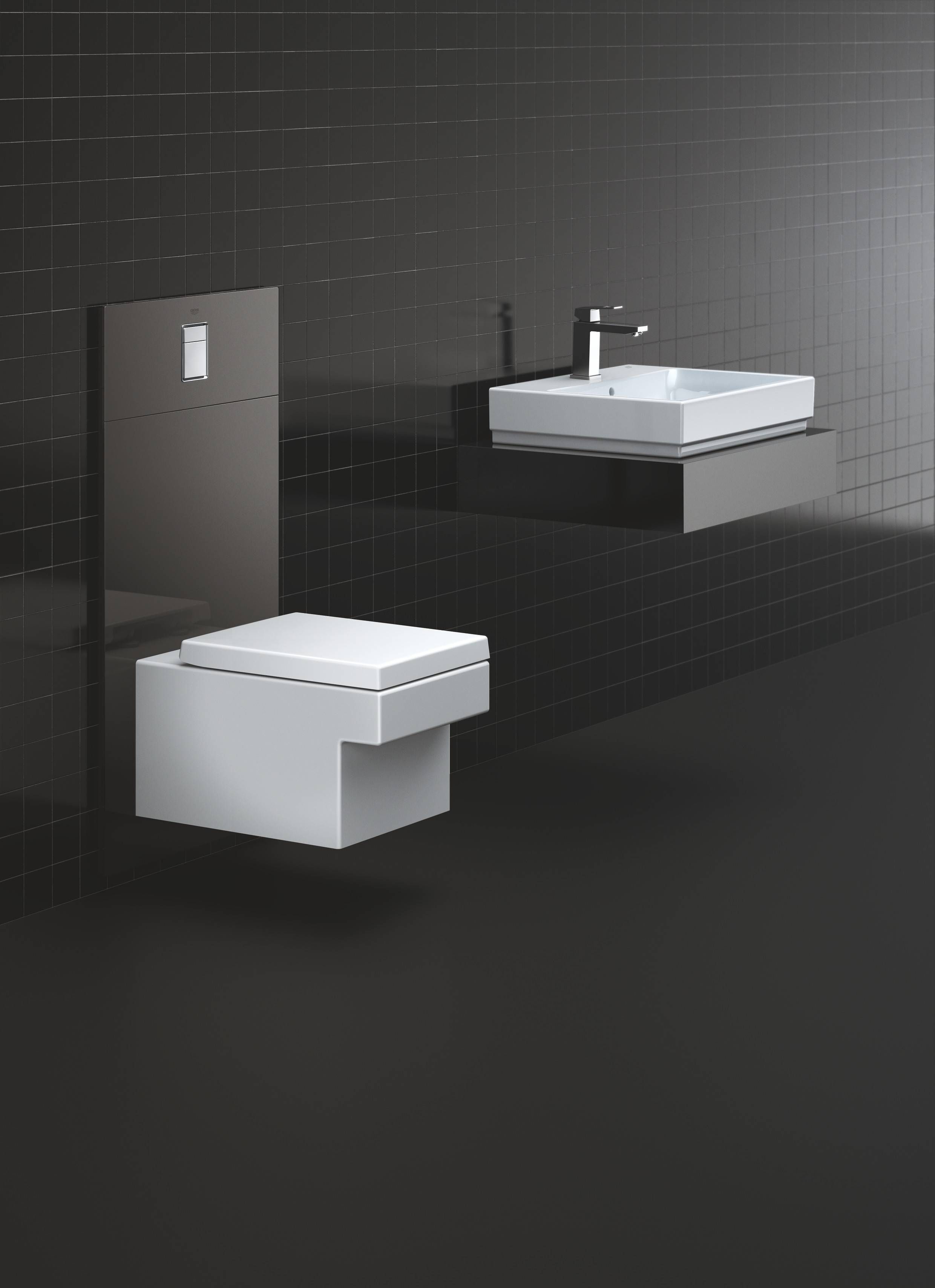 Унитаз подвесной безободковый GROHE Cube Ceramic с сиденьем с микролифтом (NW0038) Унитаз подвесной безободковый GROHE Cube Ceramic с сиденьем с микролифтом (NW0038)