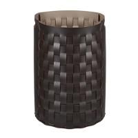 ADJ Круглая корзина для белья Bottega, D40xH57 см., цвет: шоколад/капучино