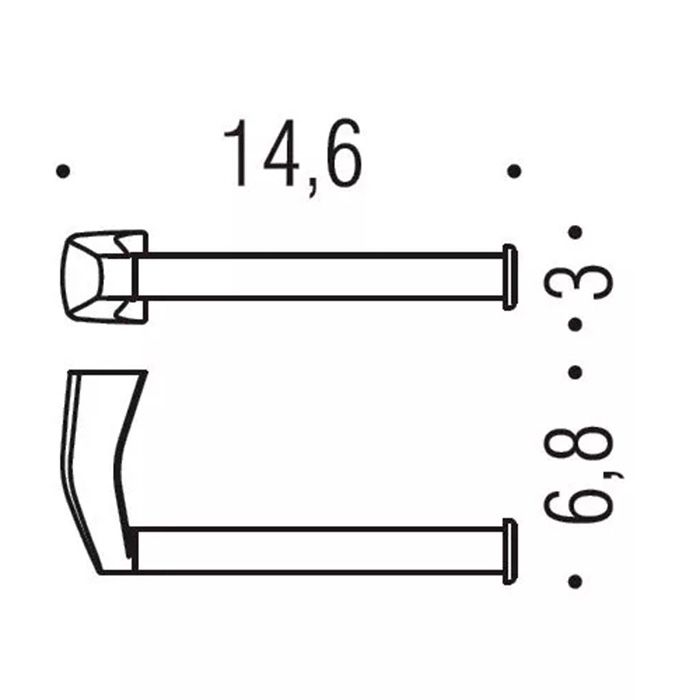 Colombo Road Держатель для т/б., подвесной, цвет: хром Colombo Road Держатель для т/б., подвесной, цвет: хром