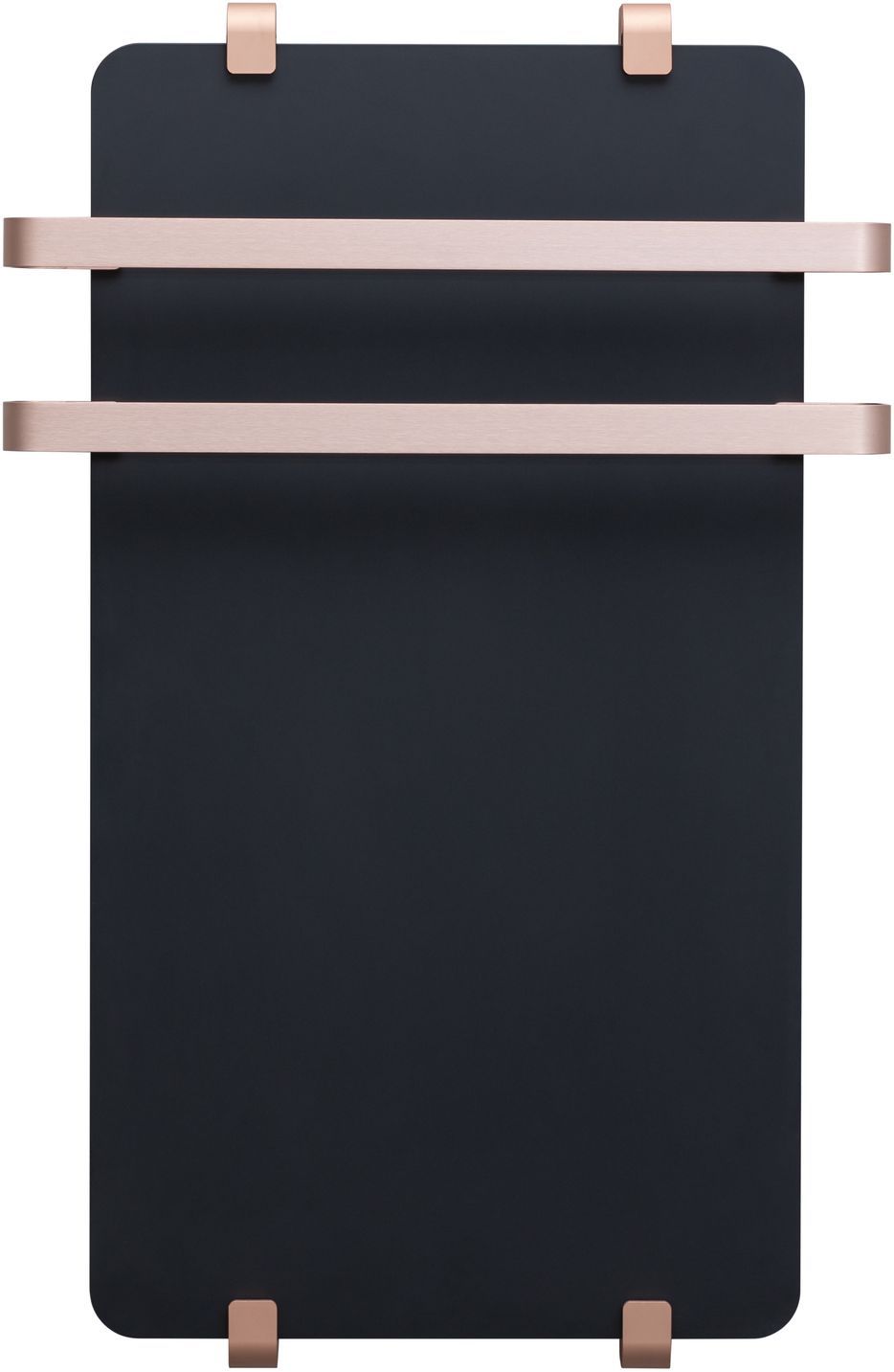 Полотенцесушитель электрический Allen Brau Infinity 80x44 с рейлингом 2.0 и креплением, медь браш