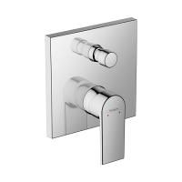 Смеситель для душа, Hansgrohe, Vernis Shape, на 2 потребителя, тип открывания воды-однорычажный, тип регулирования воды-керамический картридж, монтаж-настенный встраиваемый, отверстия для монтажа-1, внутренняя часть-необходимо заказать, цвет-хром Смеситель для душа, Hansgrohe, Vernis Shape, на 2 потребителя, тип открывания воды-однорычажный, тип регулирования воды-керамический картридж, монтаж-настенный встраиваемый, отверстия для монтажа-1, внутренняя часть-необходимо заказать, цвет-хром