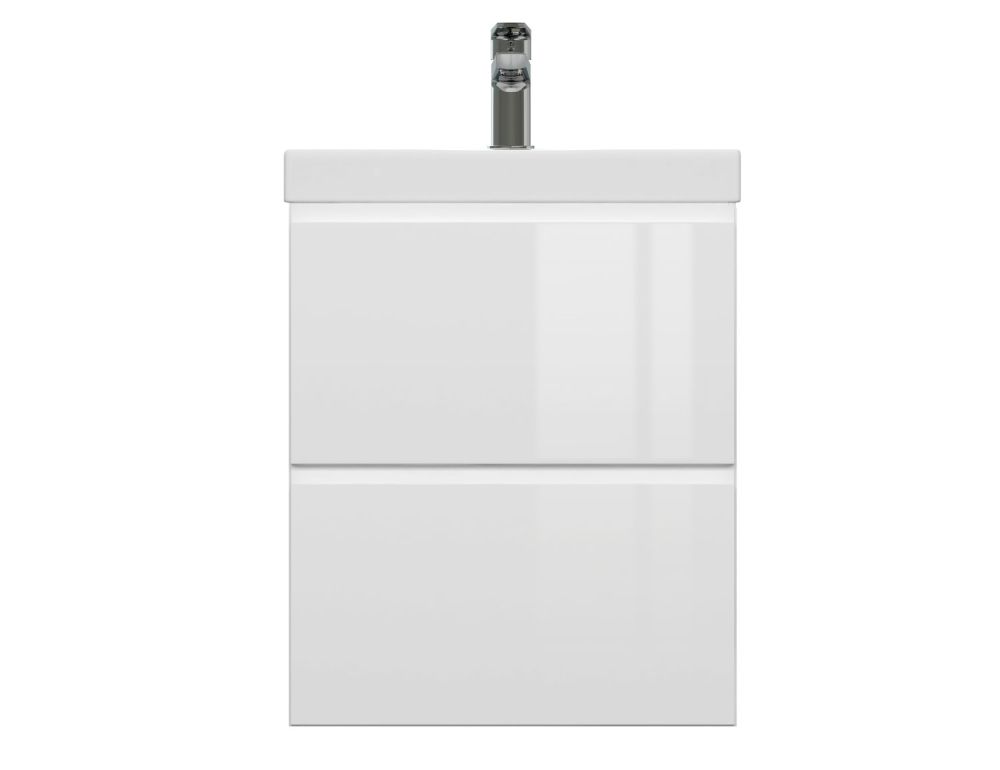 Тумба подвесная Cersanit MODUO 50 узкая белый под раковину S-UM-MOD50SL/1 (MODUO SLIM 50) (64124), артикул 64124