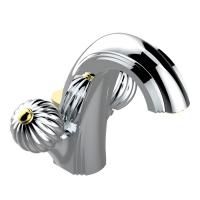 THG MANDARINE METAL Смеситель для раковины на 1 отверстие, с донным клапаном, цвет хром/золото