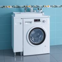 Тумба под раковину над стиральной машиной напольная "Лондон 19" напольная (ум. Юпитер 800*500 литой мрамор)