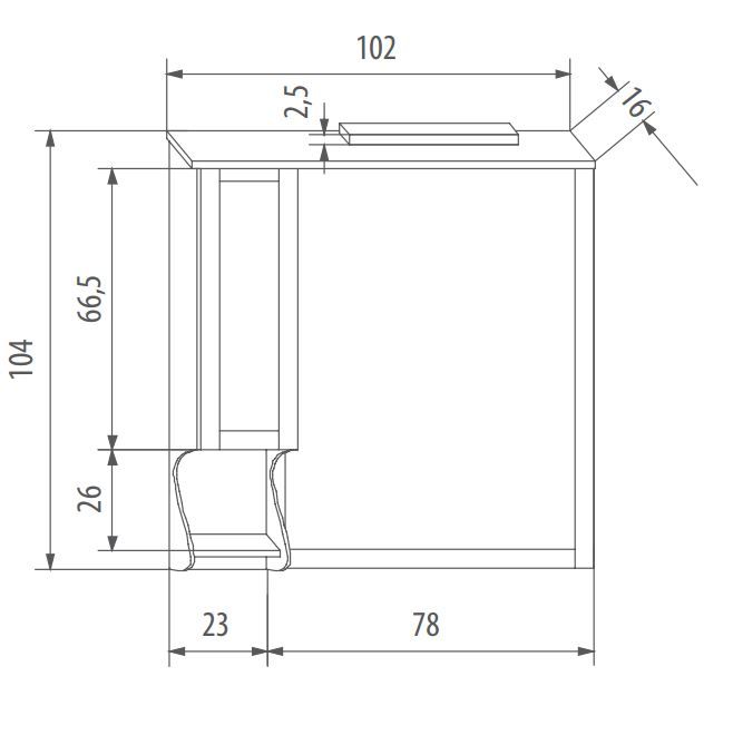 EBAN CERAMICA Bianco, ручка-кнопка для мебели, без рисунка, цвет: белый-керамика