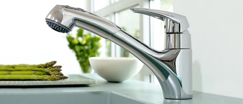 Смеситель для кухни GROHE Eurodisc с выдвижным изливом, хром (32257001) Смеситель для кухни GROHE Eurodisc с выдвижным изливом, хром (32257001)