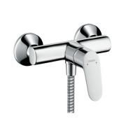 Смеситель для душа, Hansgrohe, Focus, тип открывания воды-рычажный, тип регулирования воды-керамический картридж, монтаж-вертикальный (настенный), отверстия для монтажа-2, цвет-хром Смеситель для душа, Hansgrohe, Focus, тип открывания воды-рычажный, тип регулирования воды-керамический картридж, монтаж-вертикальный (настенный), отверстия для монтажа-2, цвет-хром