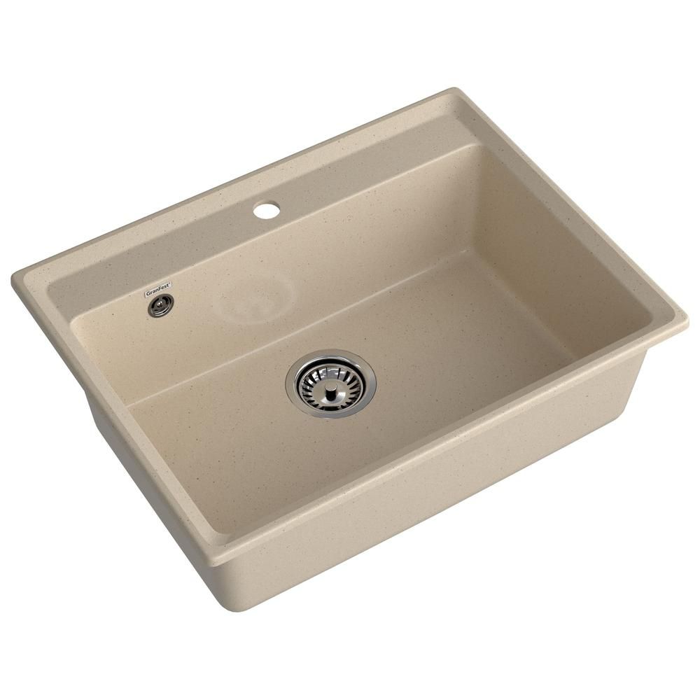 Кухонная мойка GranFest LEVEL 660, кашемир, артикул LV-660 кашемир