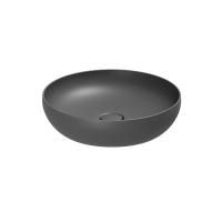 AZZURRA ELEGANCE CIRCLE  раковина чаша 40х40х10см без отв. под смеситель , цвет carbone