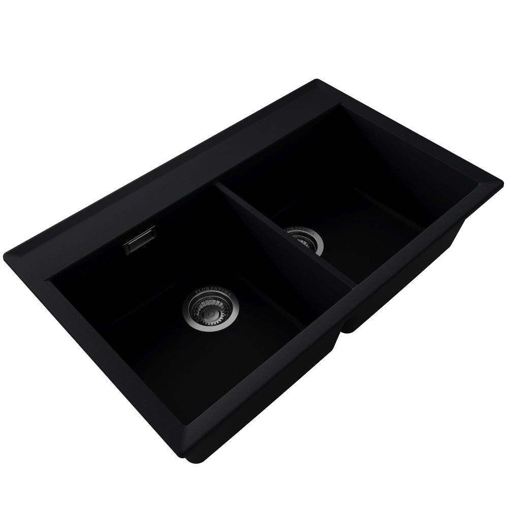Кухонная мойка Florentina ТОСКАНА 17.050.E0820.102, черный, артикул 17.050.E0820.102