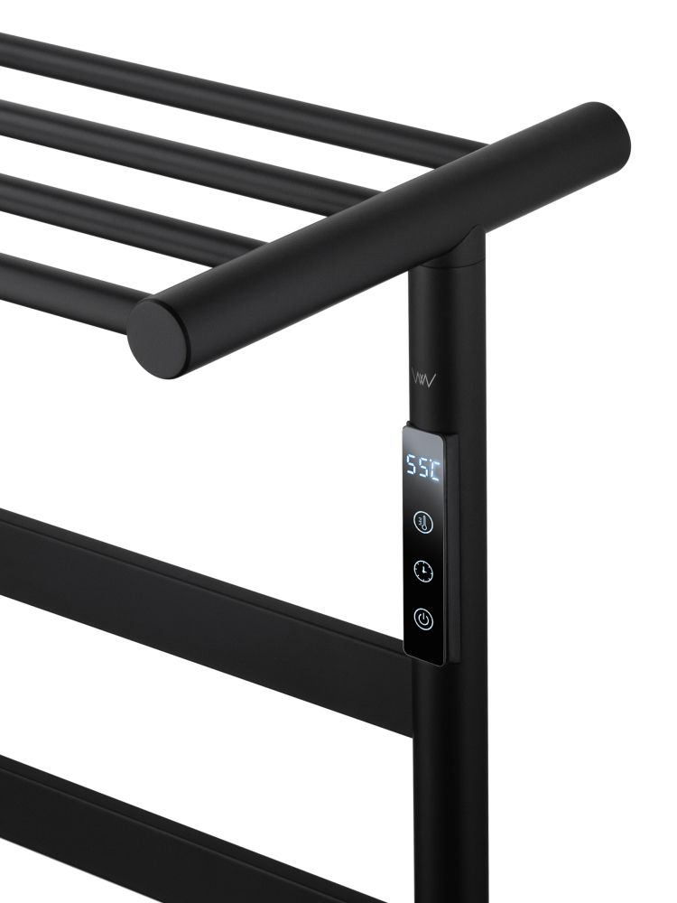 Полотенцесушитель электрический WONZON & WOGHAND ESSEN, Черный матовый (WW-A403-MB)