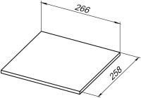 Полка для стеллажа Allen Brau Liberty 30 1.33009.G-S серый структ