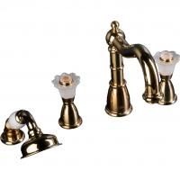 Смеситель врезной на 4отв. Camelia золото_Комплект