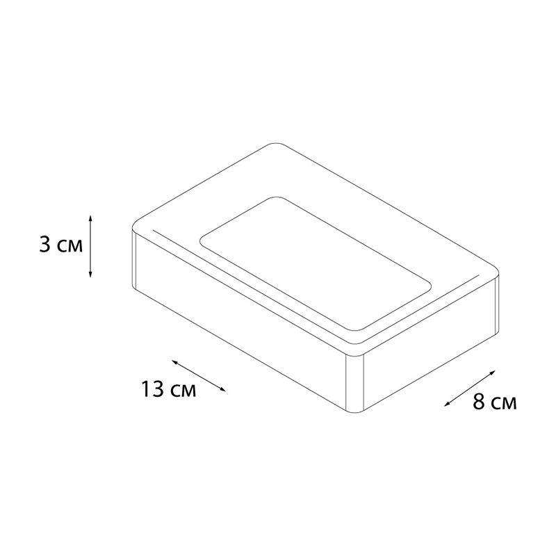 Мыльница FIXSEN TEXT FX-230-4, белый/черный, артикул FX-230-4
