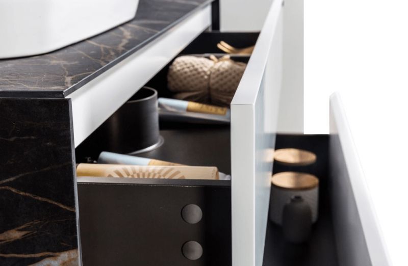 Комплект мебели для ванной Black&White Universe U907.1200 подвесной Белый