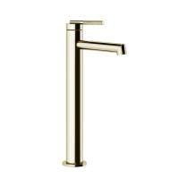 Gessi Ingranaggio Смеситель для раковины высокий с коротким изливом. Без донного клапана, цвет: Brushed Brass PVD Gessi Ingranaggio Смеситель для раковины высокий с коротким изливом. Без донного клапана, цвет: Brushed Brass PVD