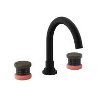 Nicolazzi Festival  Смеситель для раковины на 3 отв, цвет: NEM+ручки FEHY005+FEHY006