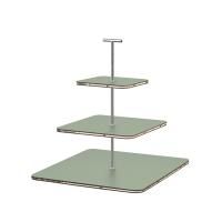 ADJ Сервировочная стойка, 30x30xH35 см.,ручка "Т", цвет: эвкалипт, фурнитура хром