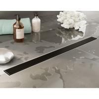 Plumberia Selection Трап душевой PS MODULAR 4x80 2устор. накладка из нерж.стали, комбинир.затвор с горизонт. Выпуском Ду 50мм,40л/мин, черн.матов.