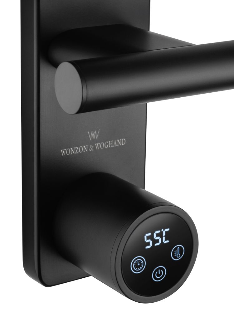 Полотенцесушитель электрический WONZON & WOGHAND NÜRNBERG, Черный матовый (WW-AL344-MB)