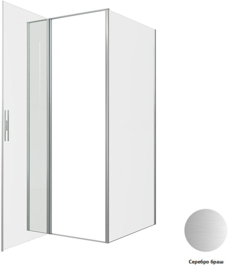 Душевой уголок Allen Brau Priority 90x100 3.31026.BA + 3.31047.BA серебро браш