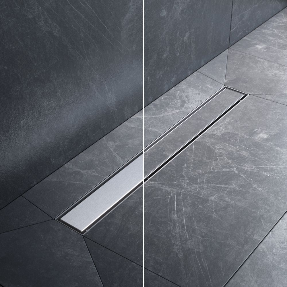 W01SC-U11-060-04SB MasterFlow Трап для душа линейный универс затвор Tile 60см цвет сталь мат W01SC-U11-060-04SB MasterFlow Трап для душа линейный универс затвор Tile 60см цвет сталь мат