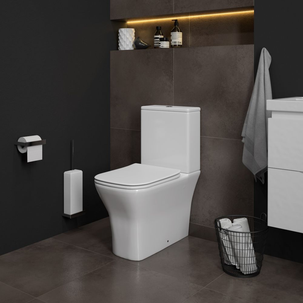 Унитаз напольный Maretti Umbria безободковый с микролифтом, UM10NBM12-844, белый