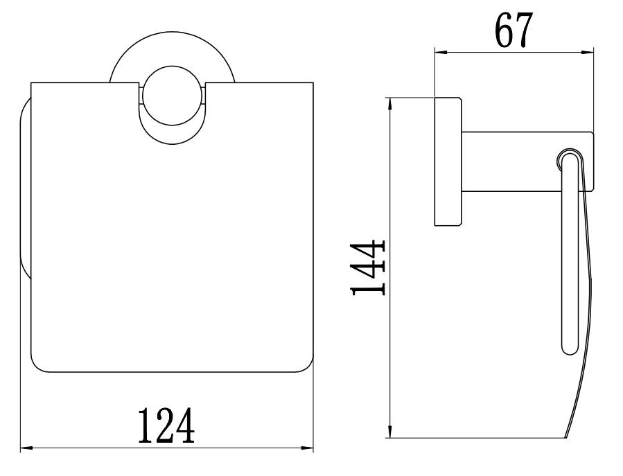 Держатель для туалетной бумаги Savol S-005651, сатин, артикул S-005651