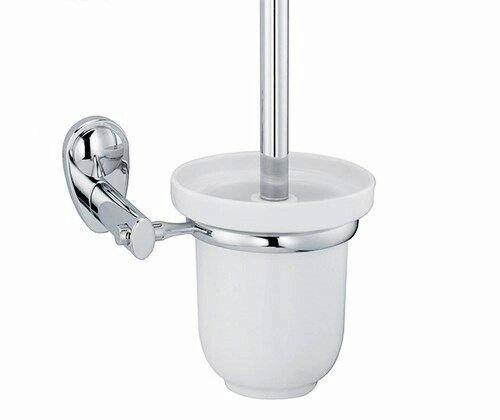 Аксесс Main K-9227C Щетка для унитаза (блистер), КЕРАМИКА, с подств, навесная, хром, WasserKRAFT