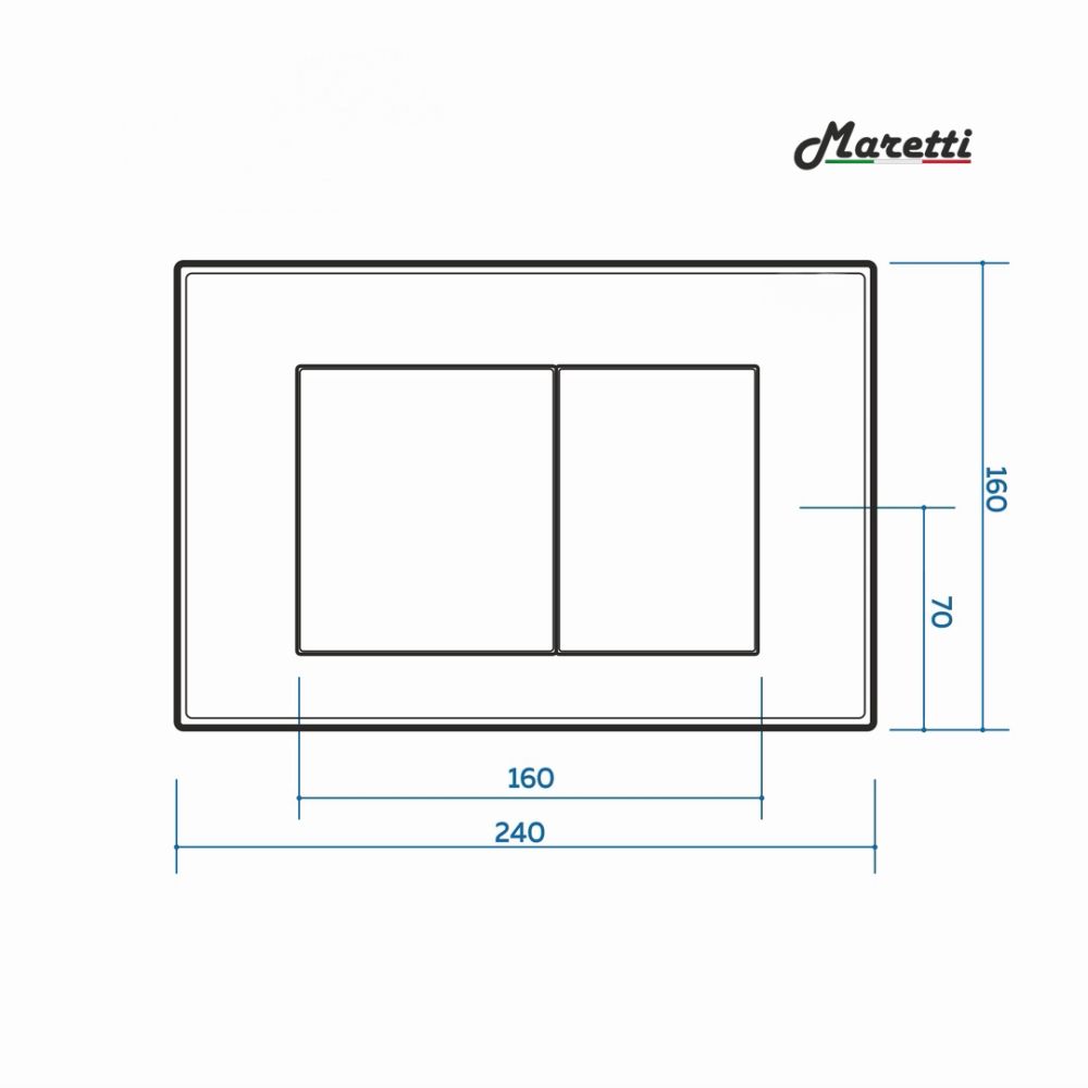 Клавиша смыва Maretti Sofia AC12SF-740, белый