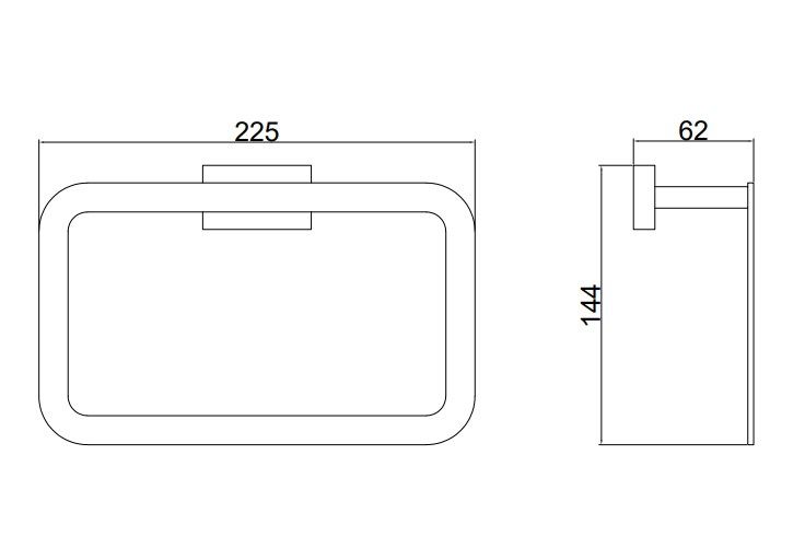 Кольцо для полотенец BELZ B90404, вороненая сталь, артикул B90404