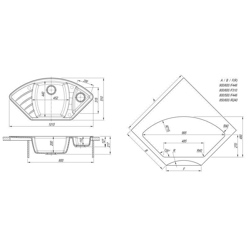 Кухонная мойка Dr. Gans ГАБИ 25.050.E1015.405, терра, артикул 25.050.E1015.405
