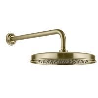 GESSI VENTI20 Верхний душ Ø328 мм., с настенным держателем 389 мм., цвет Brushed Brass PVD