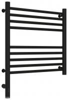 Полотенцесушитель электрический "БОГЕМА 3.0" прямая 500х500 / МЭМ левый (Матовый чёрный)